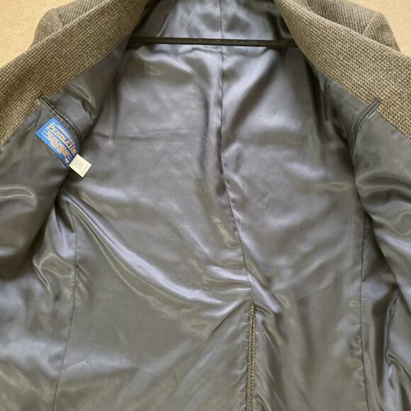 Pendleton Men's Virgin Wool Tweed Blazer Sz 42 Elbow Patches Sport Coat Gray - Picture 8 of 9